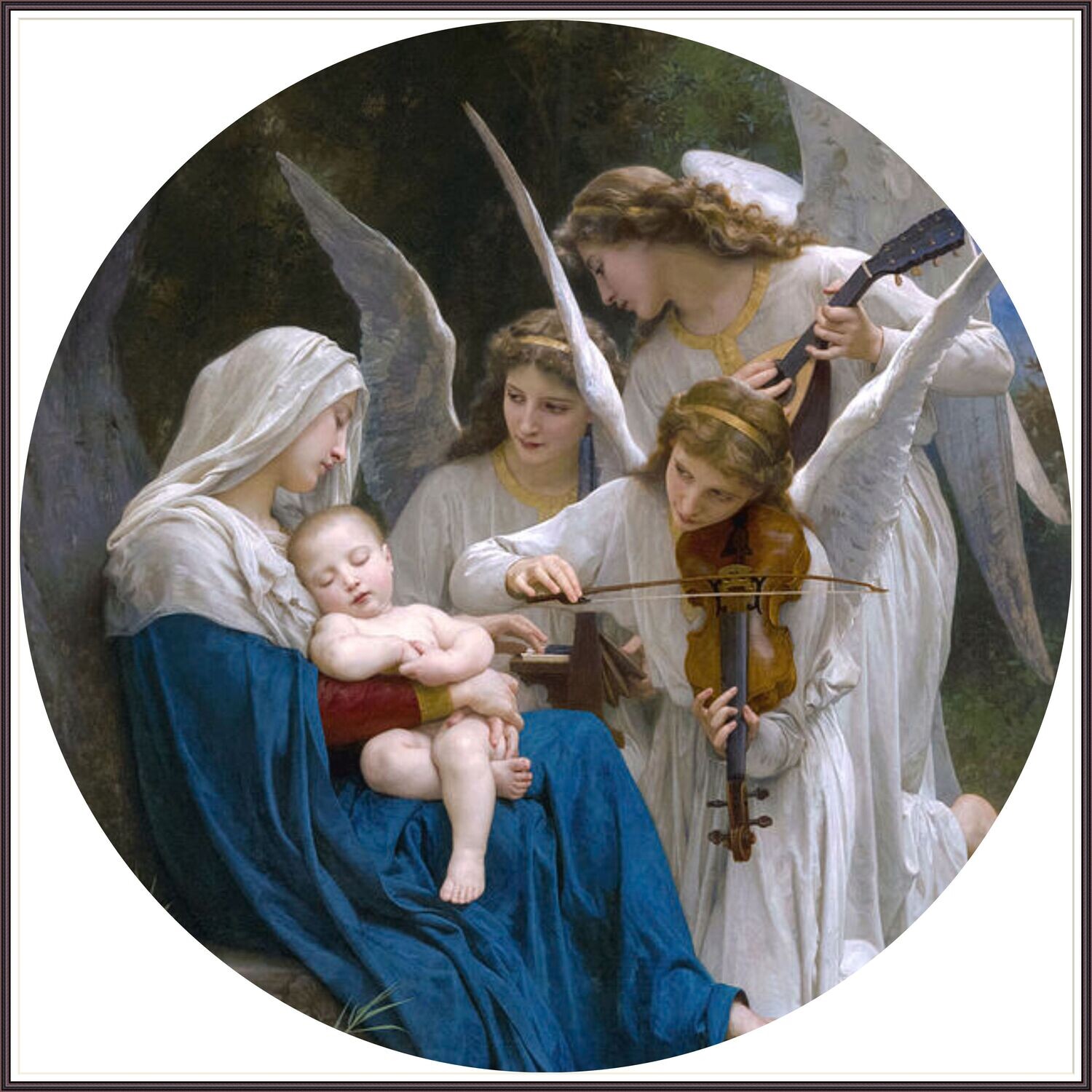 The Virgin with Angels (oval)