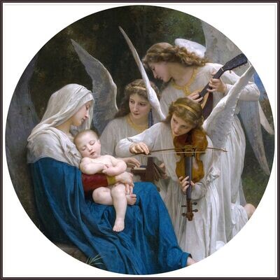 The Virgin with Angels (oval)