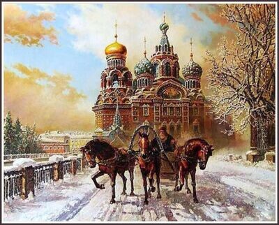 Castle and Horse Carriage