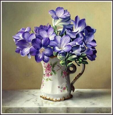 Vase of Violets