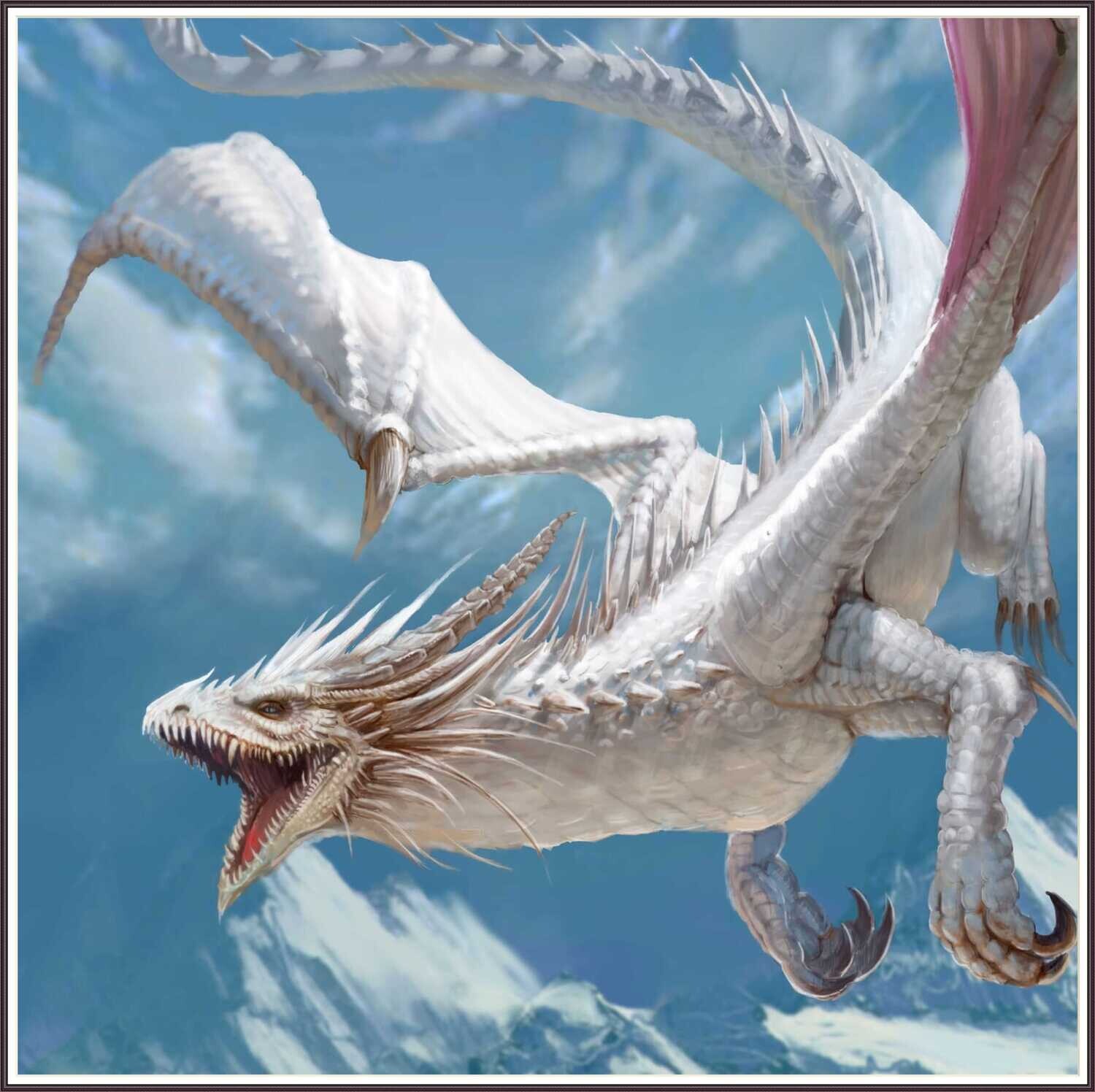 Fantasy girl and the dragon