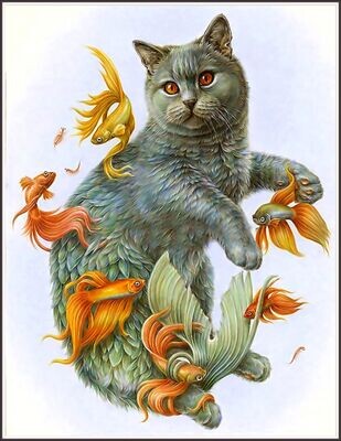 Mermaid cat