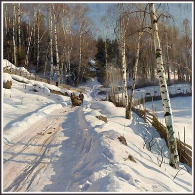 Sleigh Ride On A Sunny Winter Day