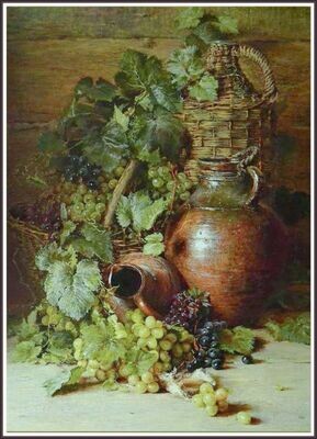 Still Life of Grapes and Vines