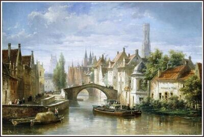 Barges on The Canal