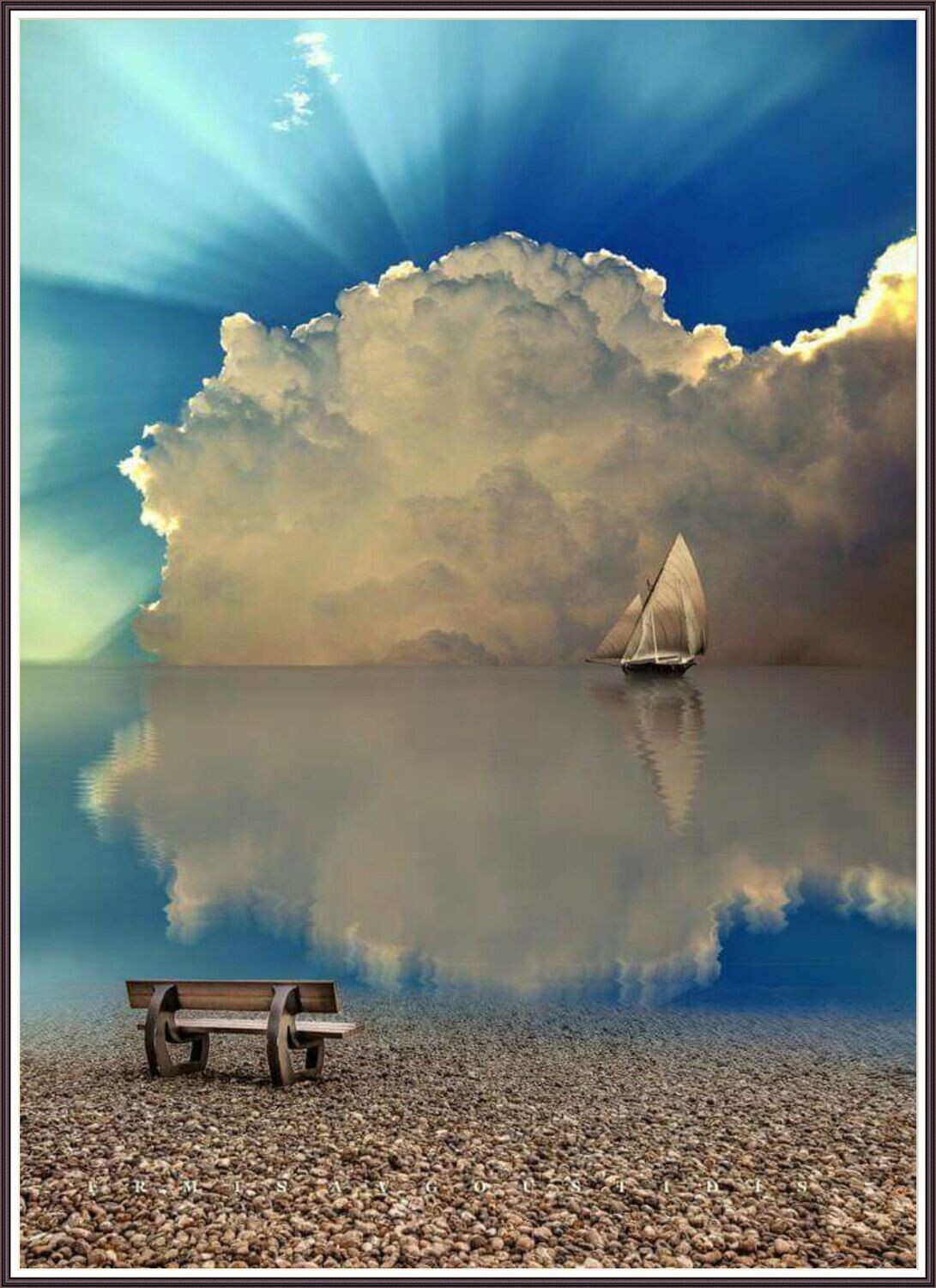 Sailboat in the clouds