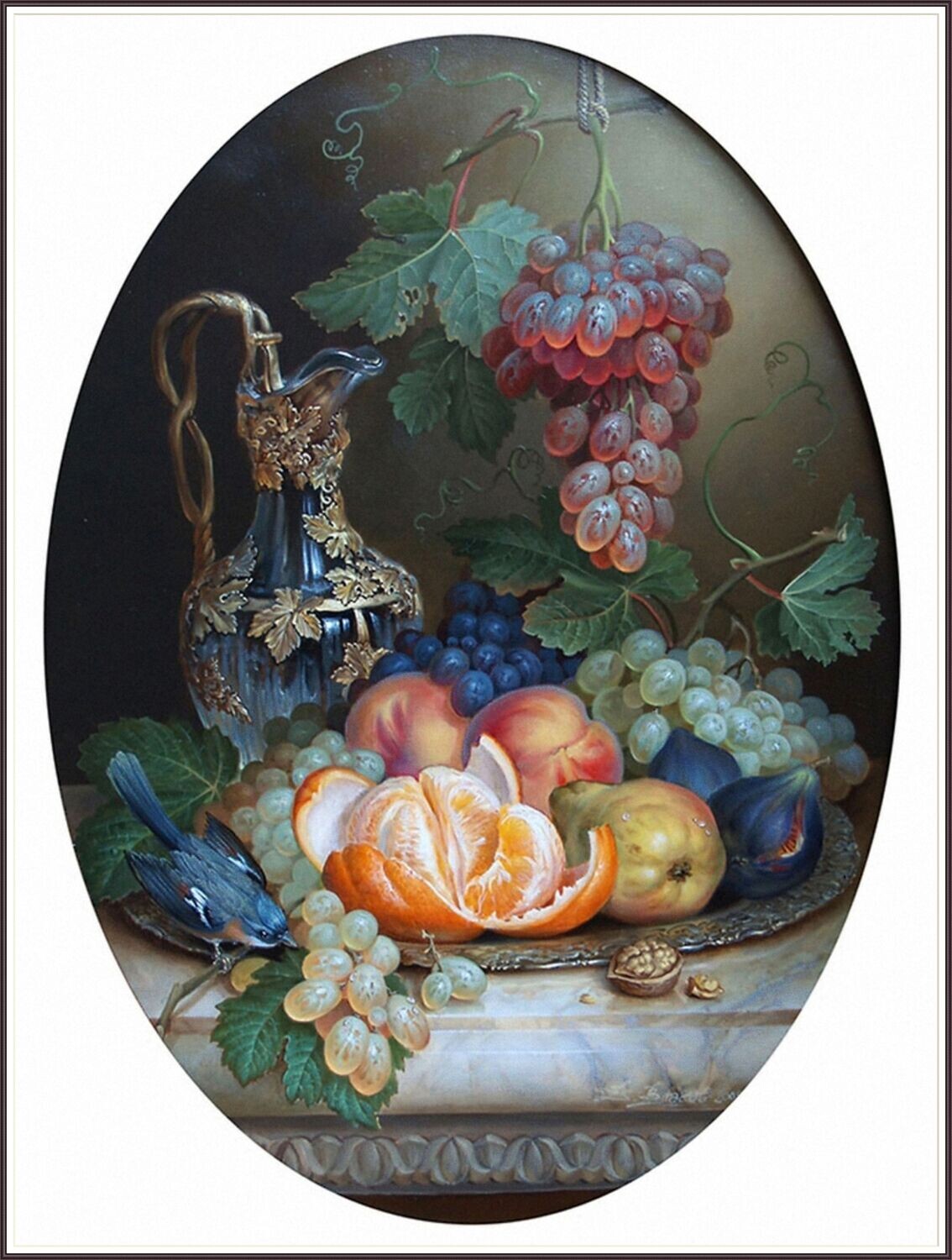 Still Life of Grapes and Vine