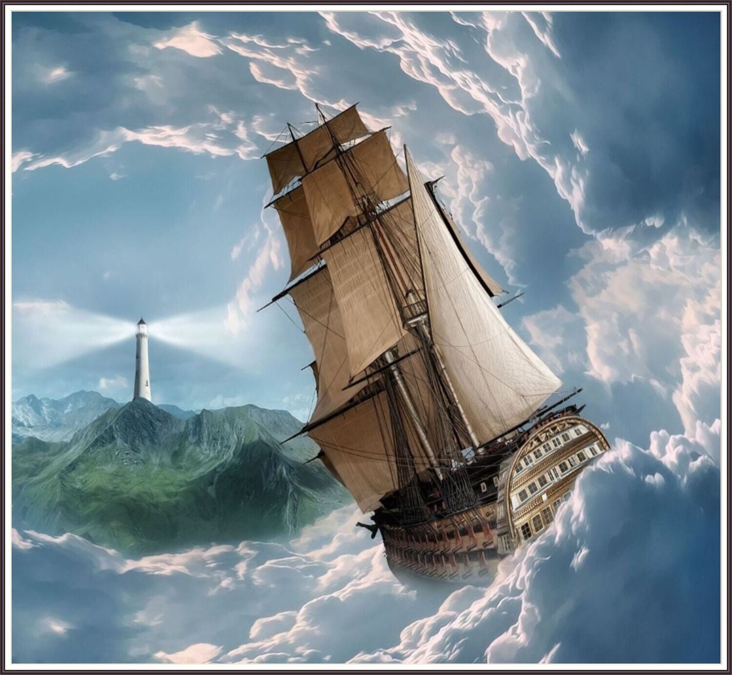Throught the clouds