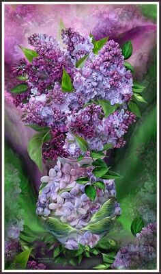 Lilacs In Lilac Vase