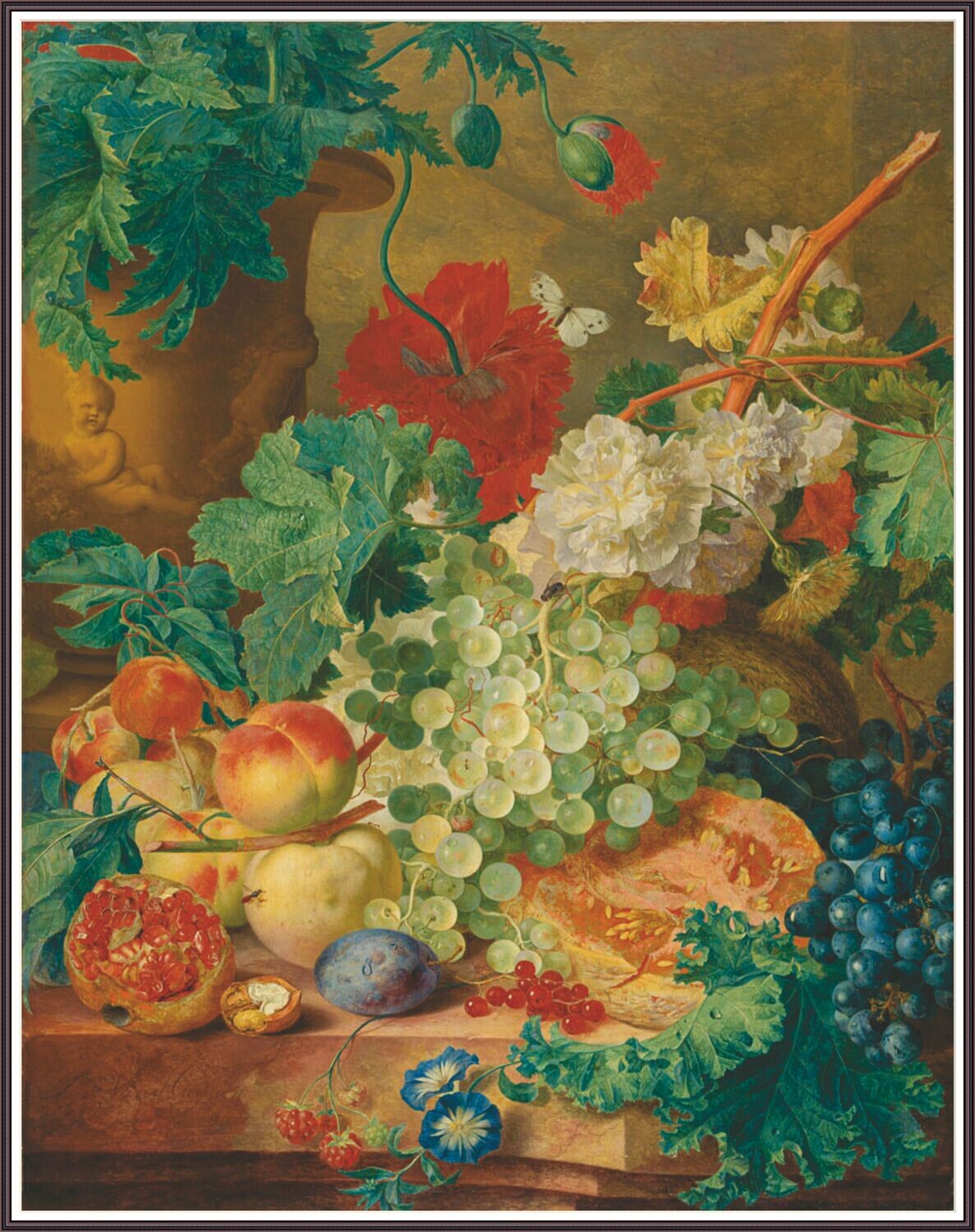Still Life with Flowers and Fruit