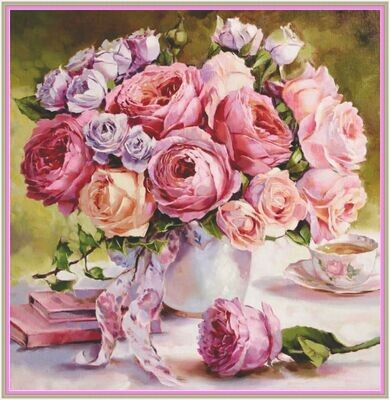 Pink Garden Roses