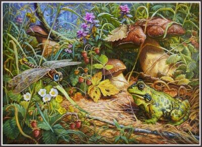 In the grasses