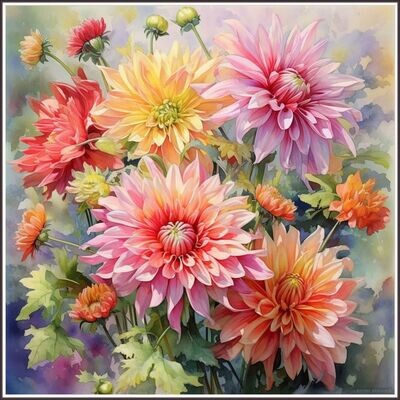 Bouquet Of Dahlia
