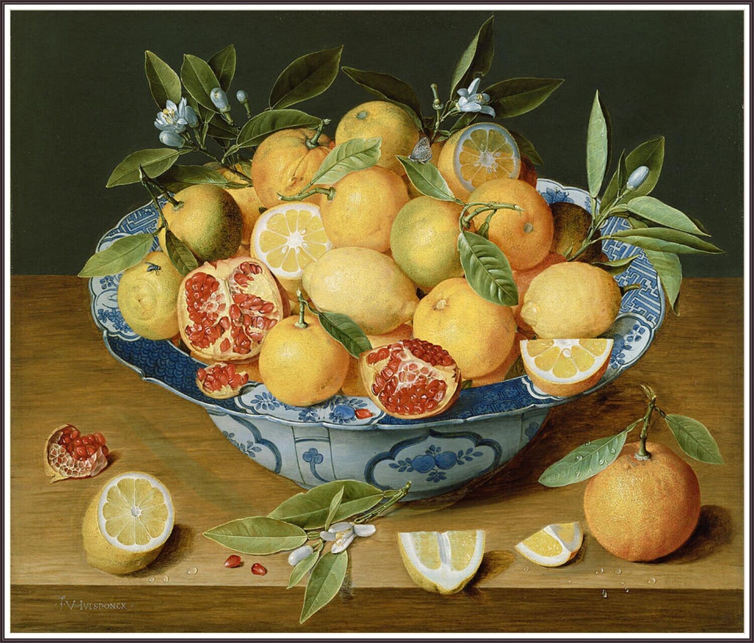 Still Life with Lemons and a Pomegranate