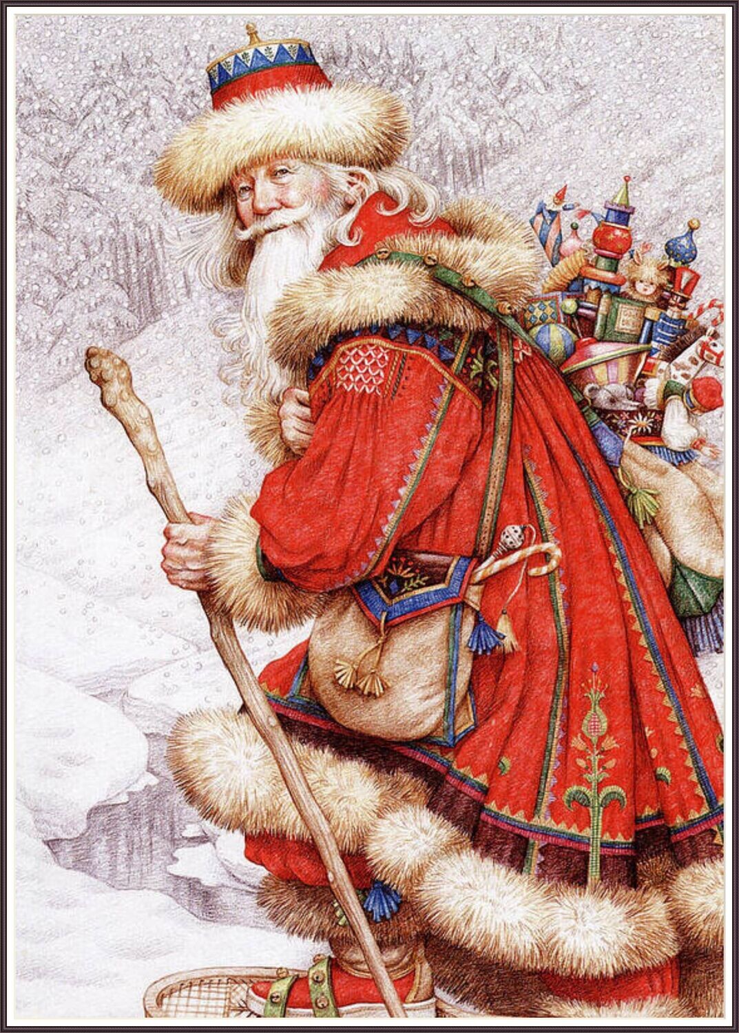 Father Christmas With Toys