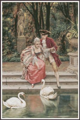 Feeding the swans