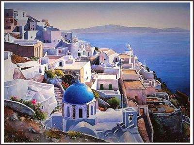 Santorini Landscape, Italy