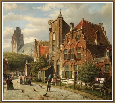 Dutch cityscape landscape