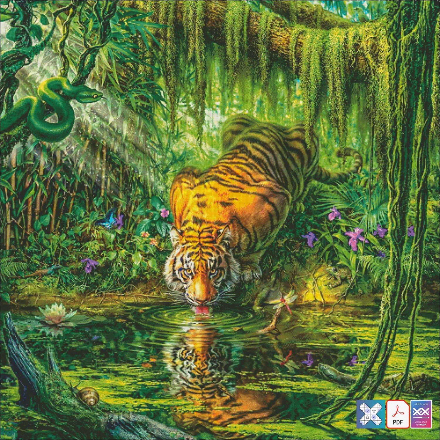 Water&#39;s Edge Tiger