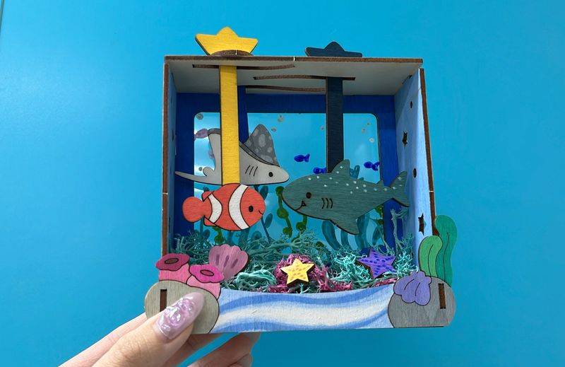海洋立體景深手作