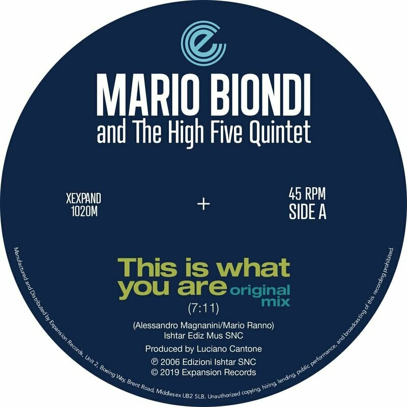 Mario Biondi &amp; The High Five Quintet (12-inch) XEXPAND1020M