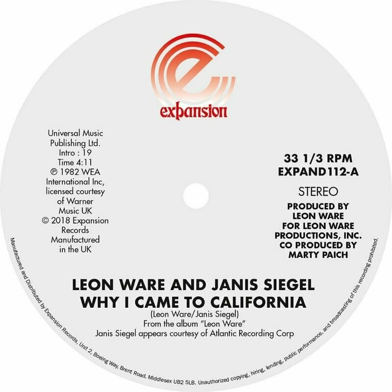 Leon Ware and Janis Siegel (12-inch) EXPAND112