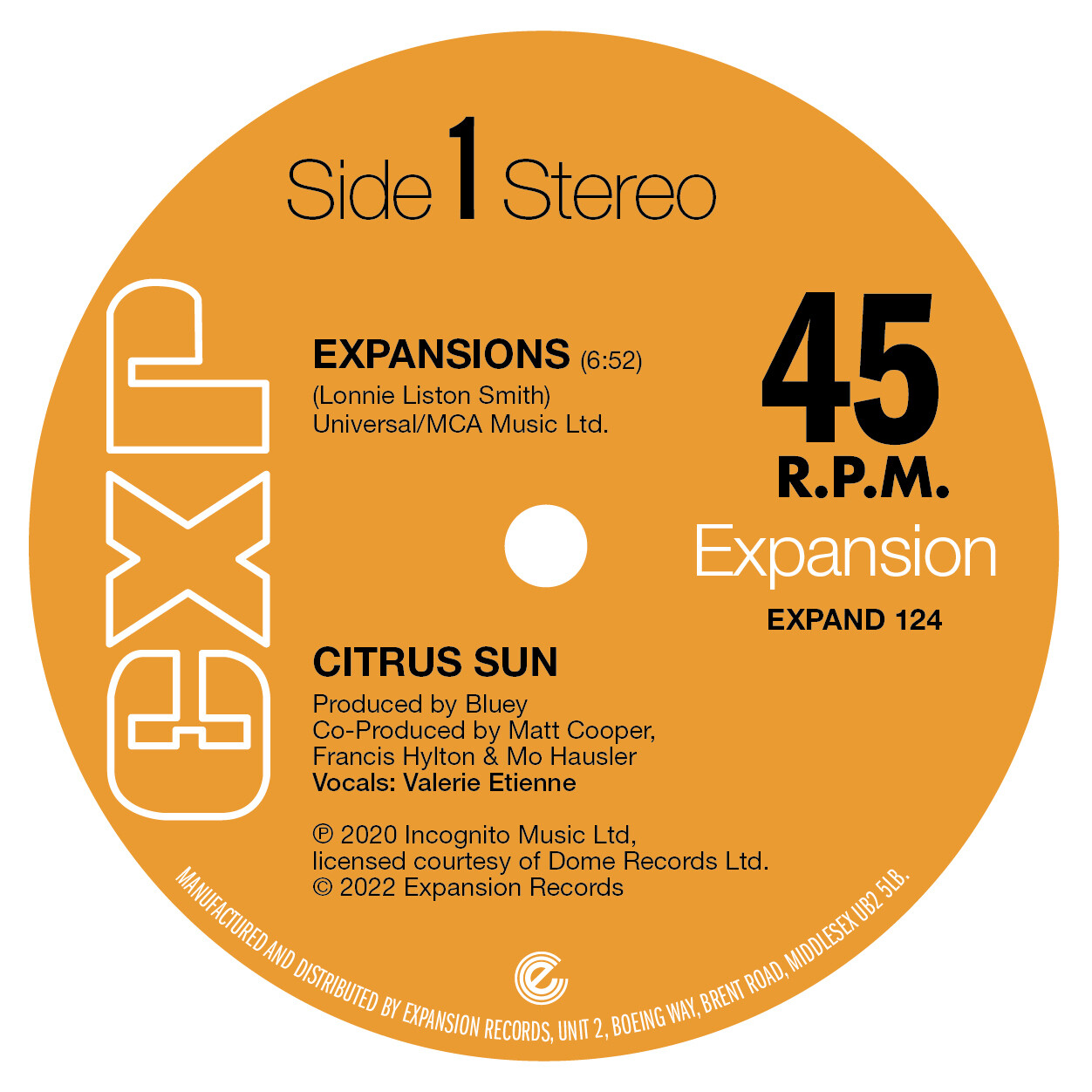 Citrus Sun (12&quot;) EXPAND124