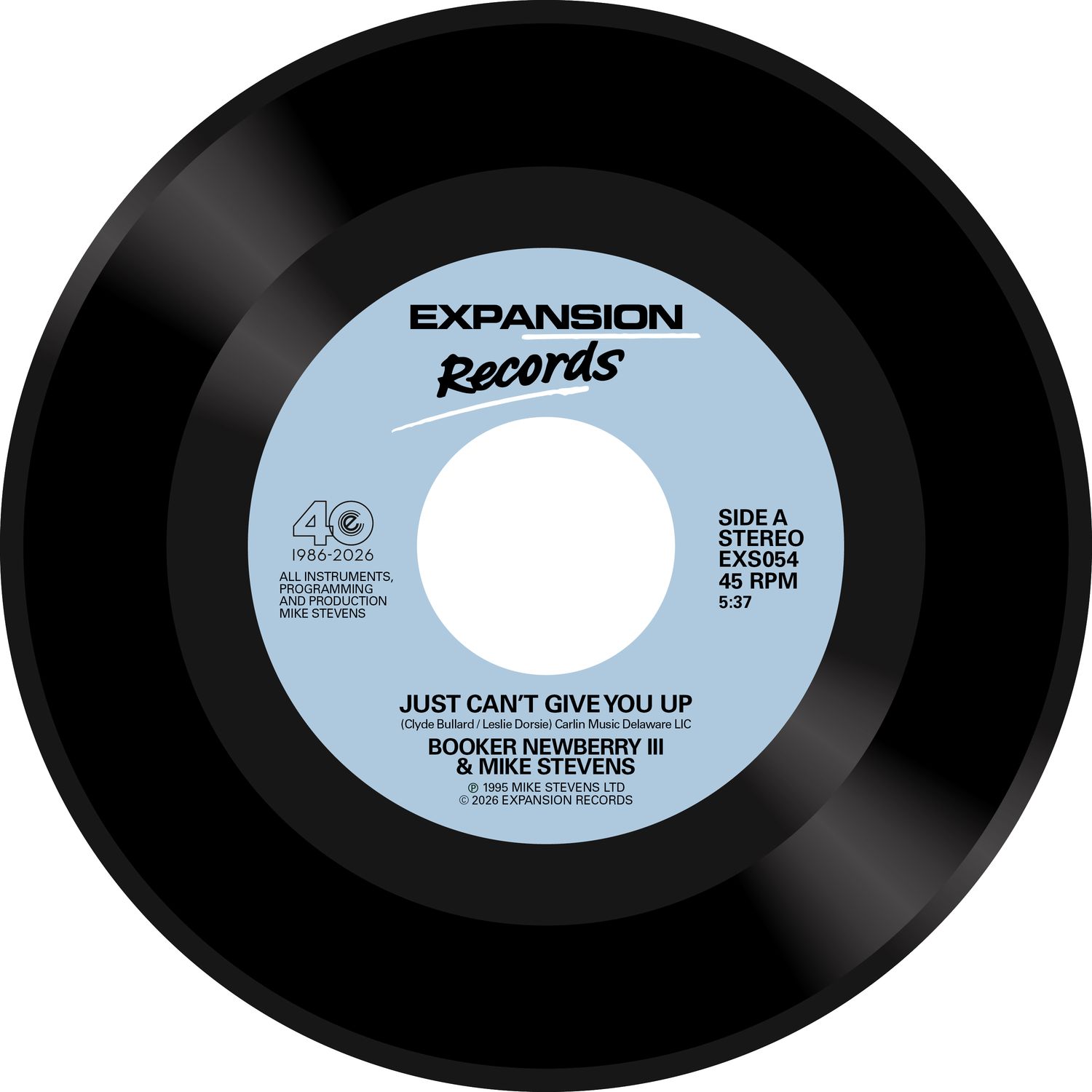 Booker Newberry III &amp; Mike Stevens (7")(EXS054)(PRE-ORDER)