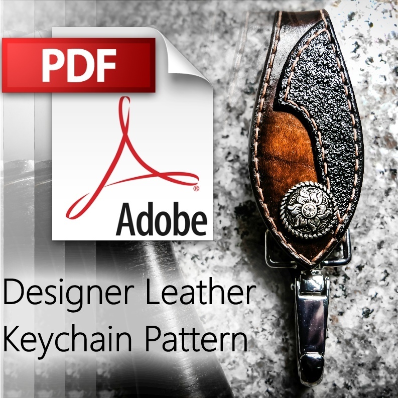 Customizable Leather Keychain Pattern Download