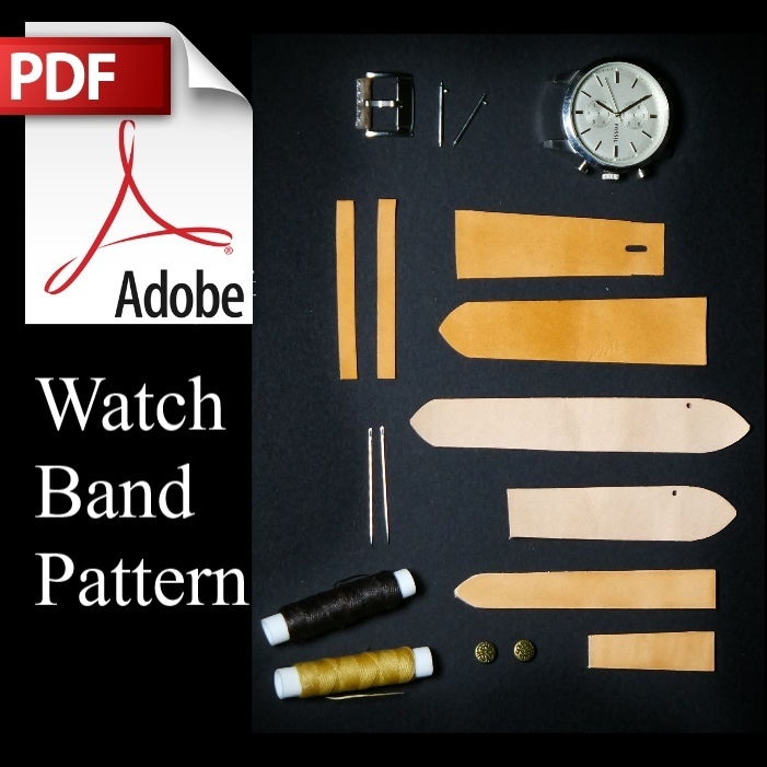 leather watch band patterns free