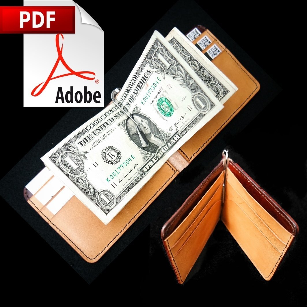 Money Clip Wallet Printable PDF Pattern w/Instructions