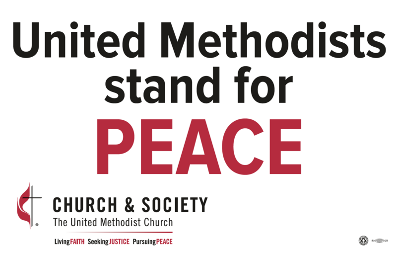 Church and Society Rally PEACE Poster