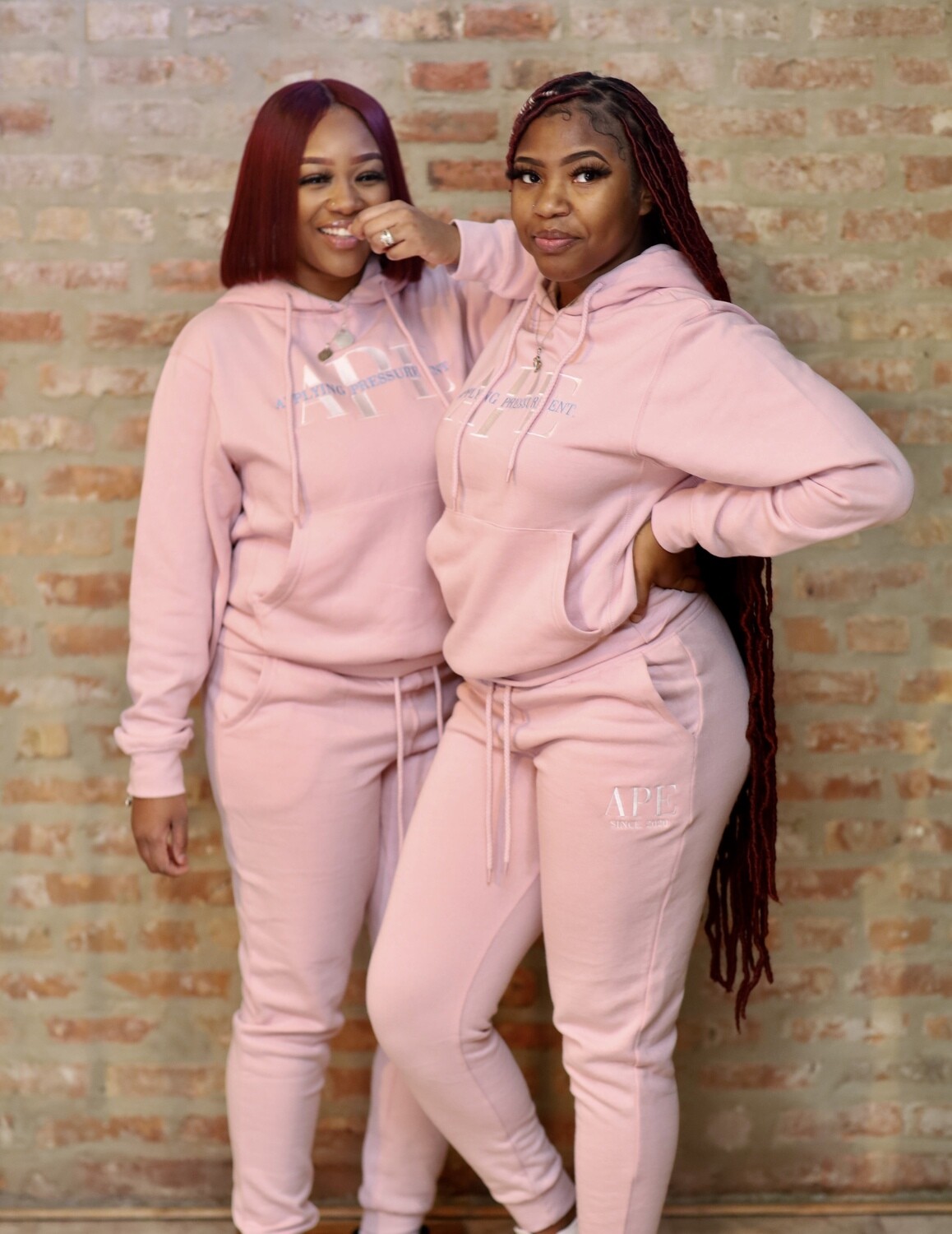 Light Pink A.P.E Jogger Set