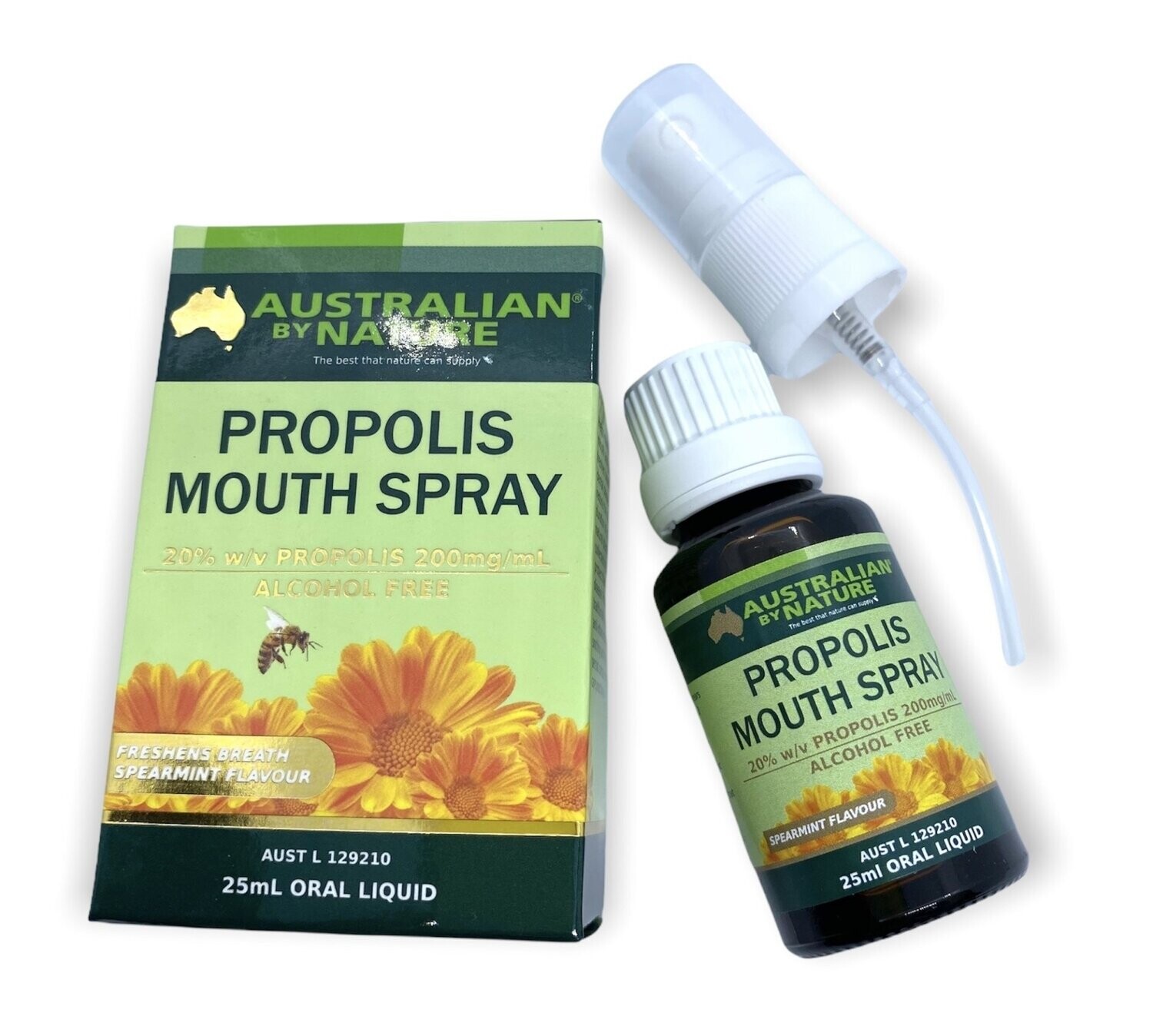 Australian by Nature Propolis Mouth Spray 25ml Bottle With Atomiser Spray