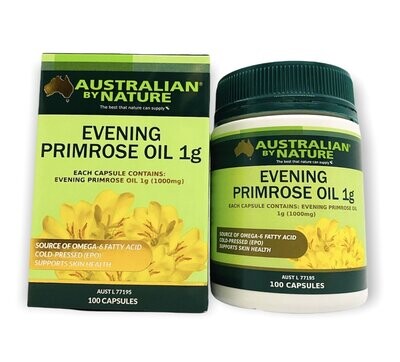 Australian by Nature Evening Primrose Oil 1000mg 100 Capsules