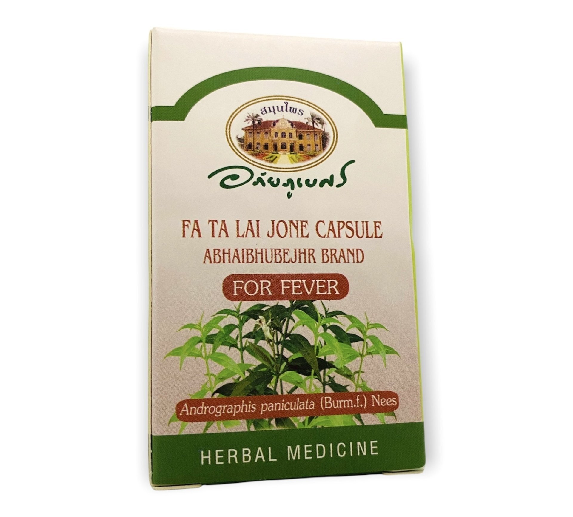 Fa Ta Lai Jone 60 Capsules Abhaibhubejhr  Thai Herb 400mg