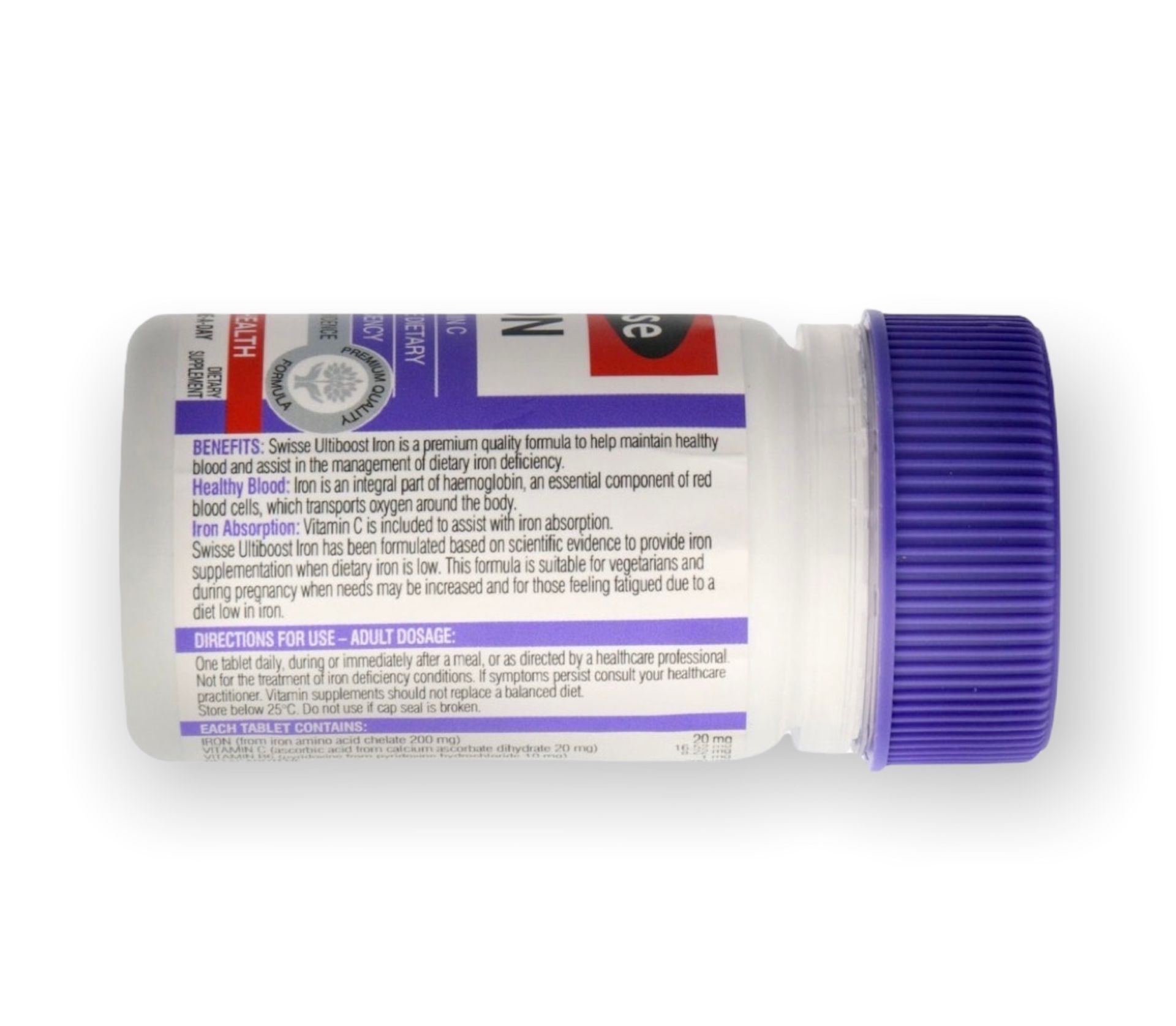 Swisse Ultiboost Iron 30 Tablets