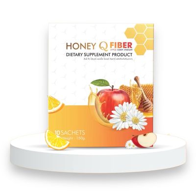 Honey Q Fiber Apple Cider Vinegar Powder (10 Sachets)