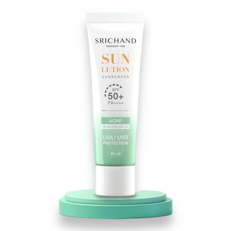 Srichand Sunscreen  Acne care formula SPF50 PA++++ 40g Srichand Sunscreen  Acne care formula SPF50 PA++++ 40g