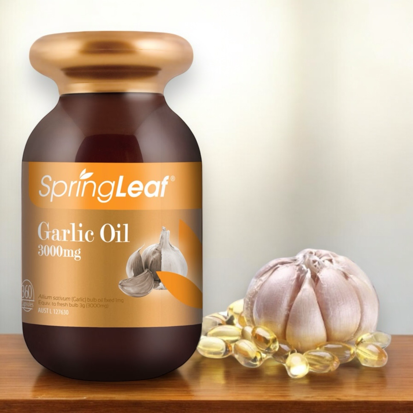 Springleaf Garlic Oil 3000mg 360 Soft Capsules