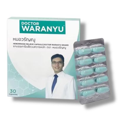 DOCTOR Waranyu Herbs to Eliminate Hemorrhoids (30 Capsules)