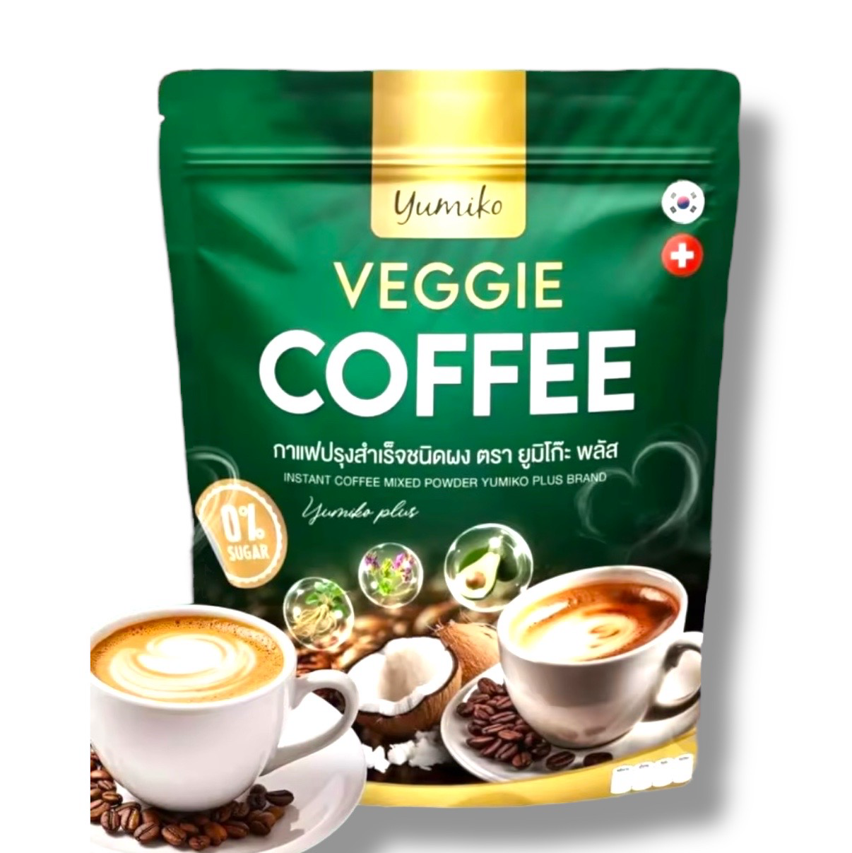 Veggie Coffee Powder 30 Sachets - Yumiko
