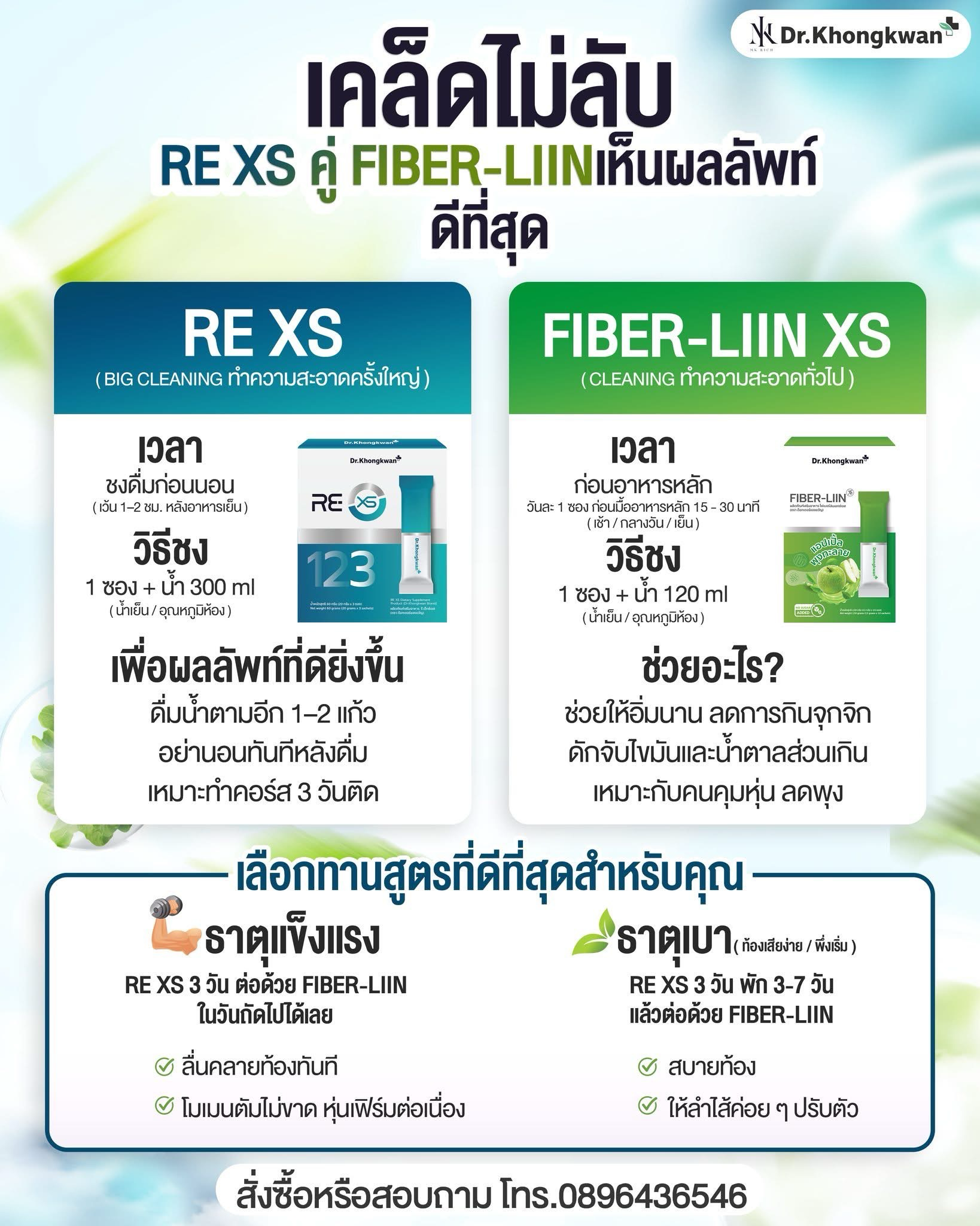 Fiber-Liin XS by Dr. Khongkwan — 10 Sachets