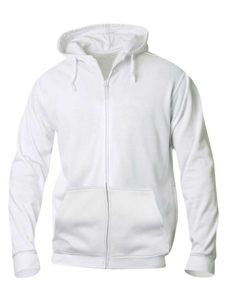 NW-Basic Hoody Full Zip - Herren, Farbe: weiss