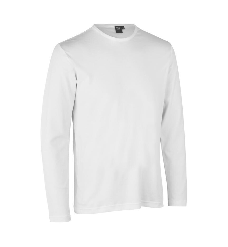 ID0518 - T-Shirt Langarm, Farbe: weiss