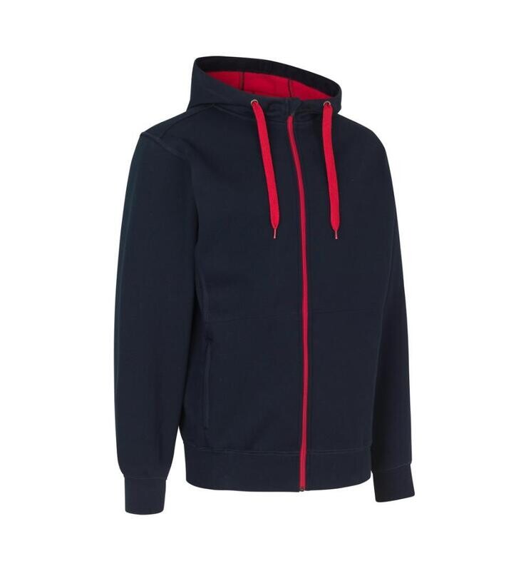 ID0630 Sweat Jacke m. Zipp