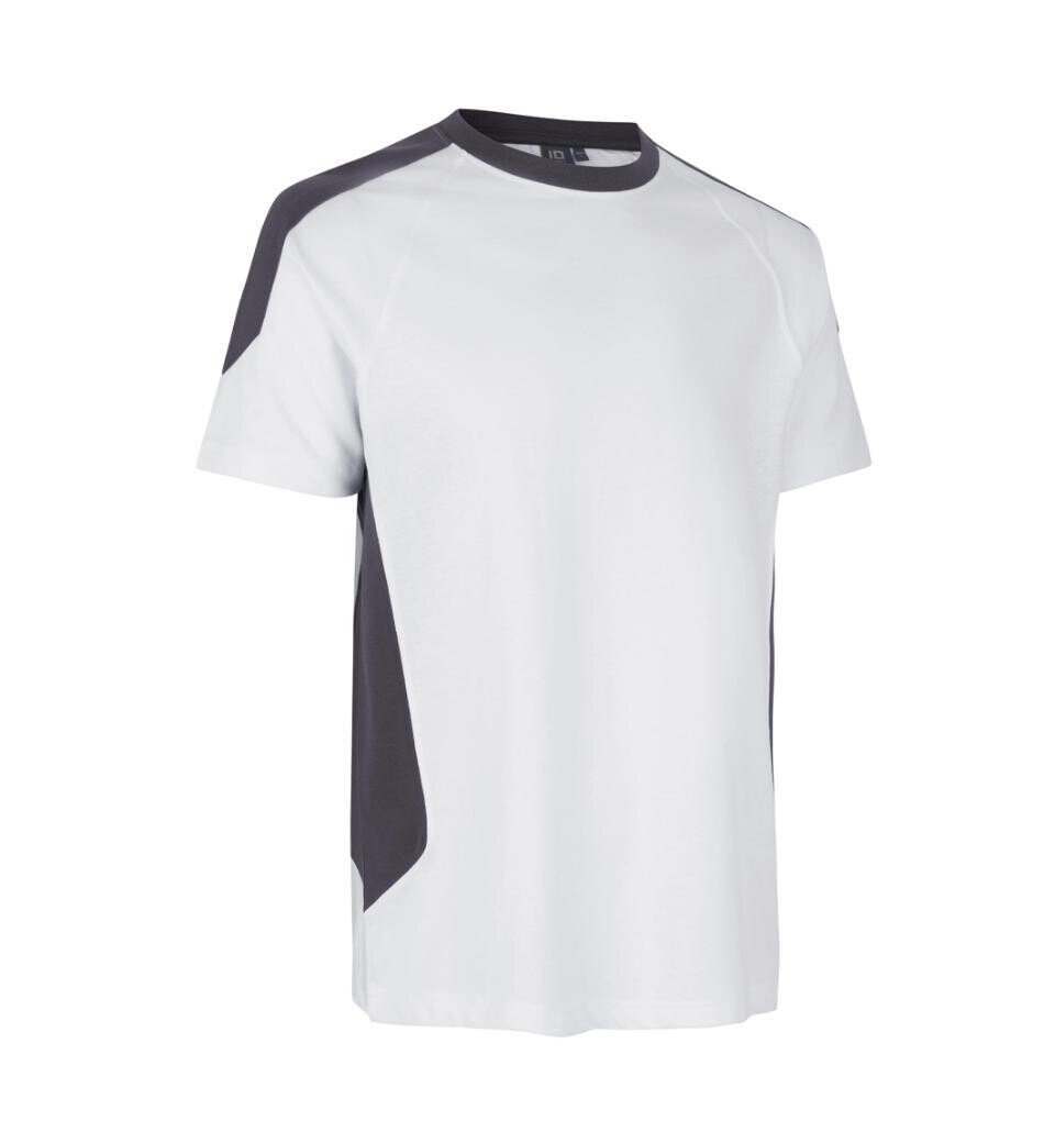ID0302 PRO Wear T-Shirt Kontrast, Farbe: weiss