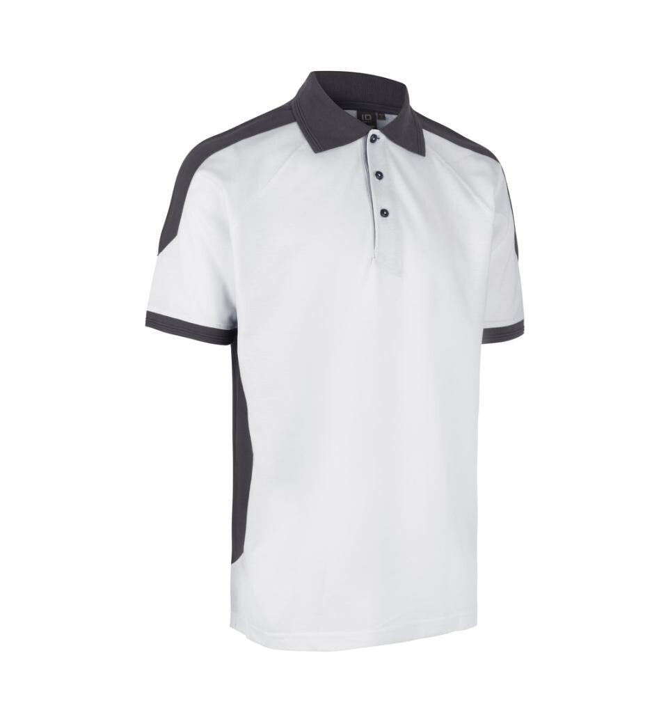 ID0322 PRO Wear Polo Kontrast, Farbe: weiss