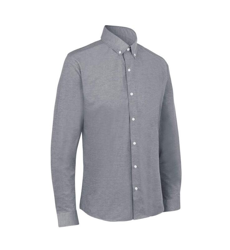 S84 - Leichtes Jersey Hemd langarm