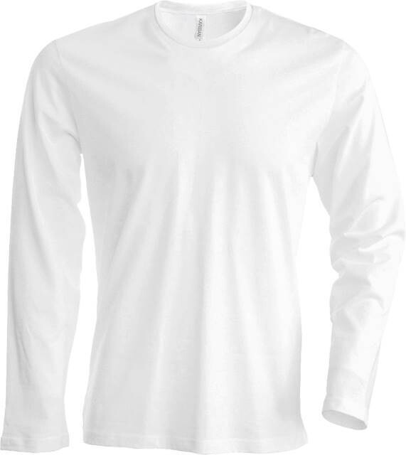 K359 Langarm Herren T-Shirt, Farbe: weiß